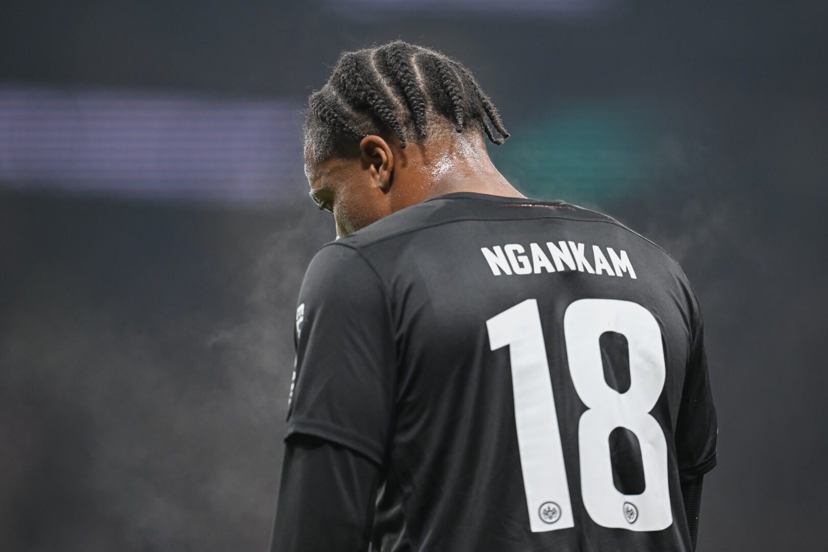 Jessic Ngankam im Trikot von Eintracht Frankfurt.