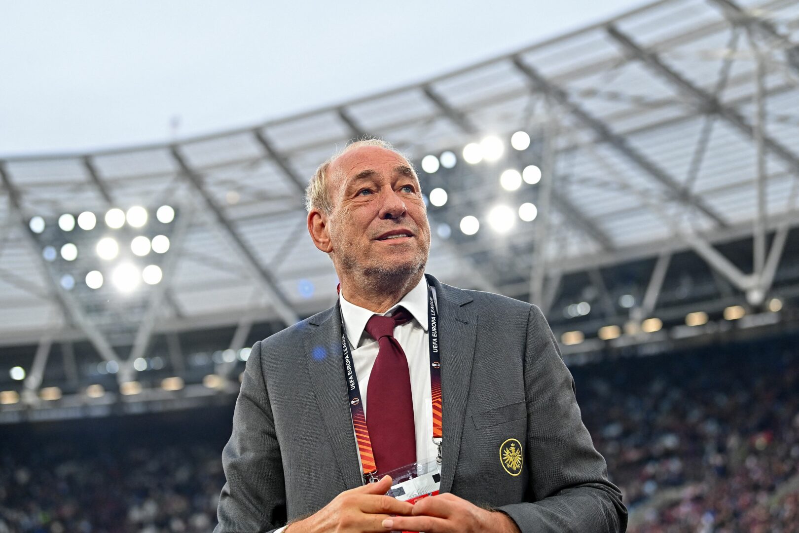 Peter Fischer beendet bald seine Tätigkeit als SGE-Präsident. (Photo by GLYN KIRK/AFP via Getty Images)