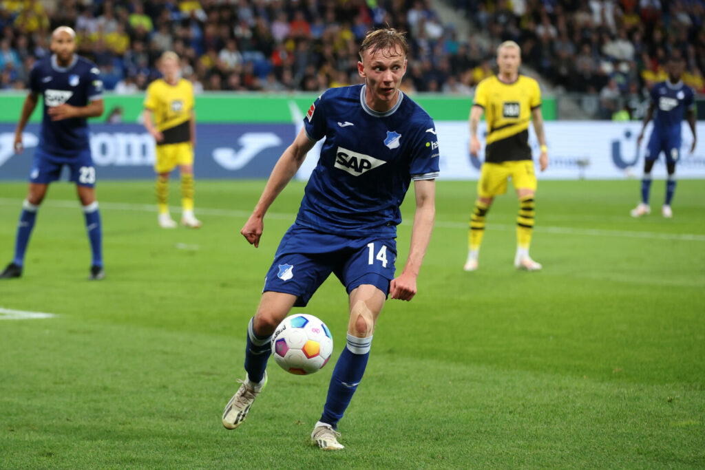 Maximilian Beier traf bereits sechsmal in der Hinrunde.(Photo by Alex Grimm/Getty Images)