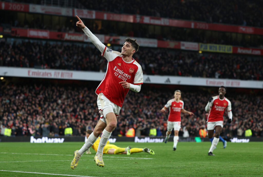 Kai Havertz stürmt für den FC Arsenal.