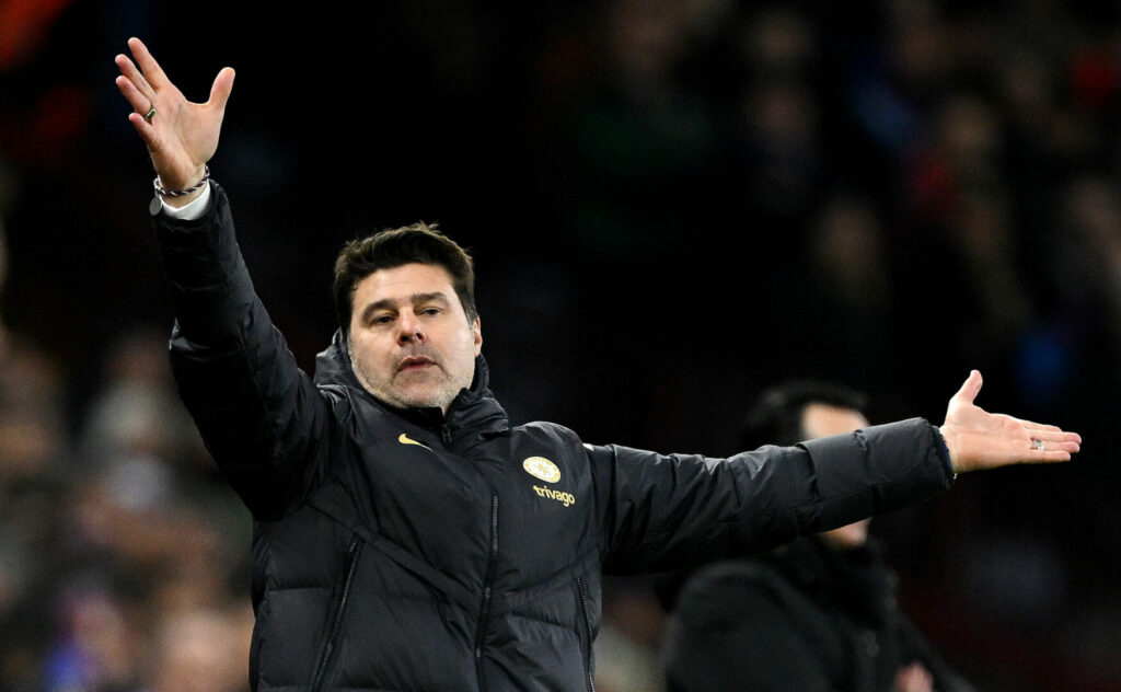 Mauricio Pochettino als Trainer des FC Chelsea.