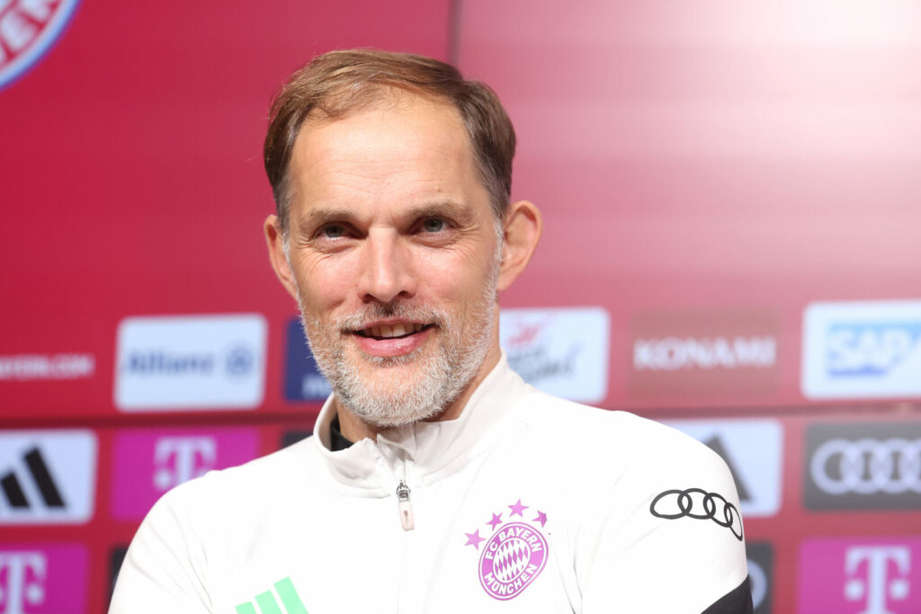 Thomas Tuchel vor der Pressekonferenz gegen den SC Freiburg.