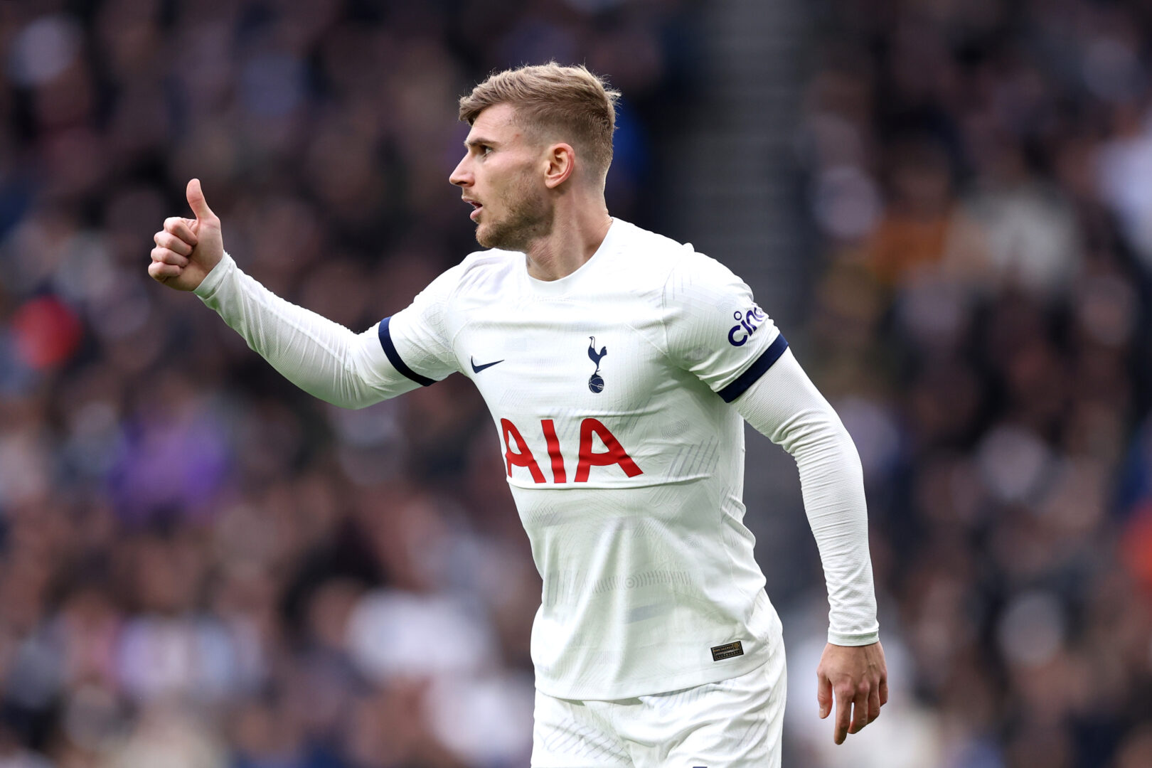 Timo Werner im Trikot der Tottenham Hotspur.