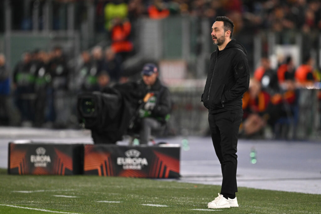 Roberto De Zerbi wirkt zunehmend unzufrieden.