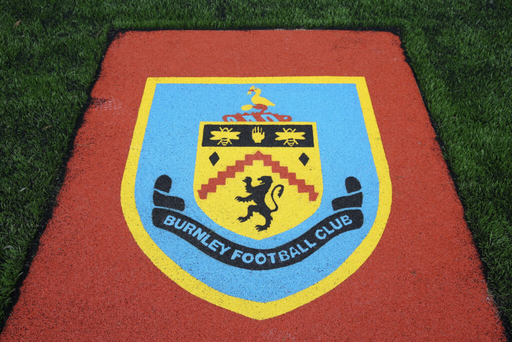 Das Wappen des FC Burnley.
