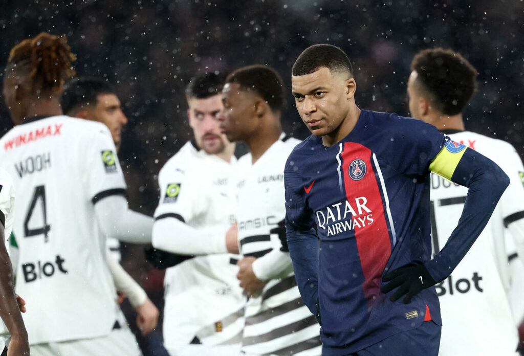 Kylian Mbappe im Trikot von PSG.