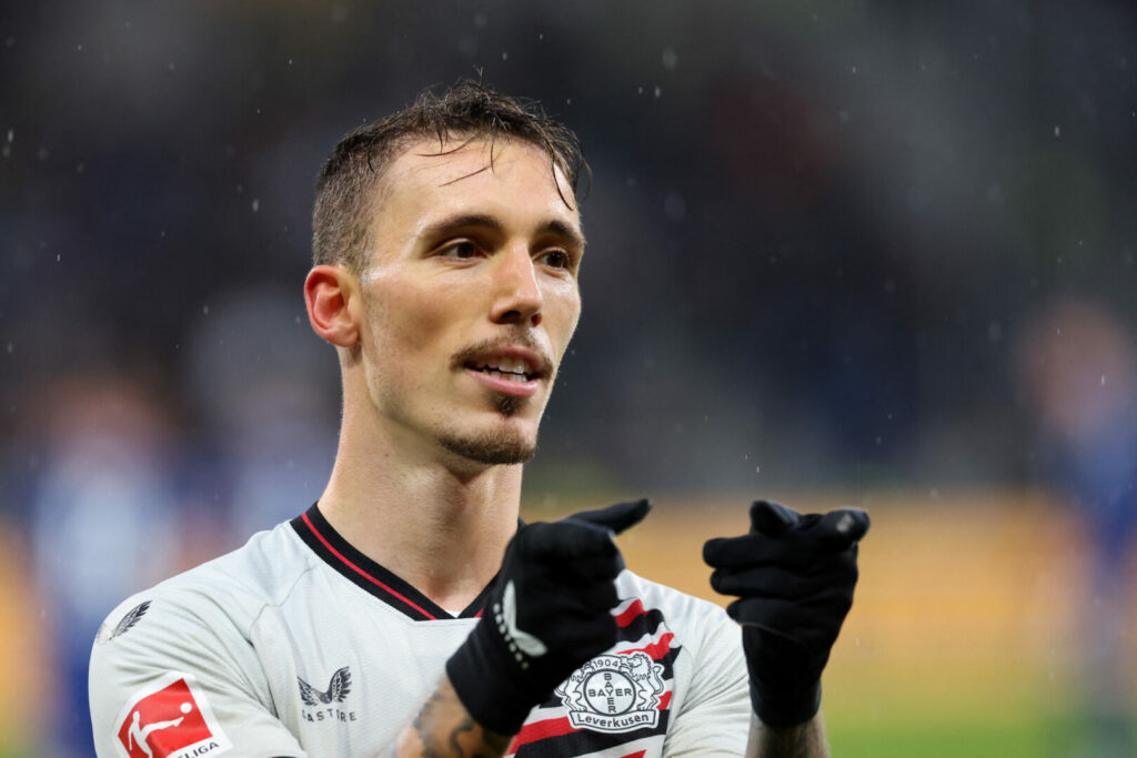 Alejandro Grimaldo will mit Bayer Leverkusen weiter Geschichte schreiben.