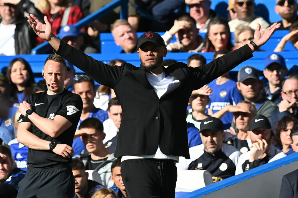 Mit den Unparteiischen der Premier League unzufrieden: Burnley-Coach Vincent Kompany