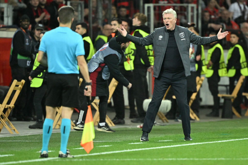 David Moyes störte eine Szene im Spiel gegen Leverkusen.