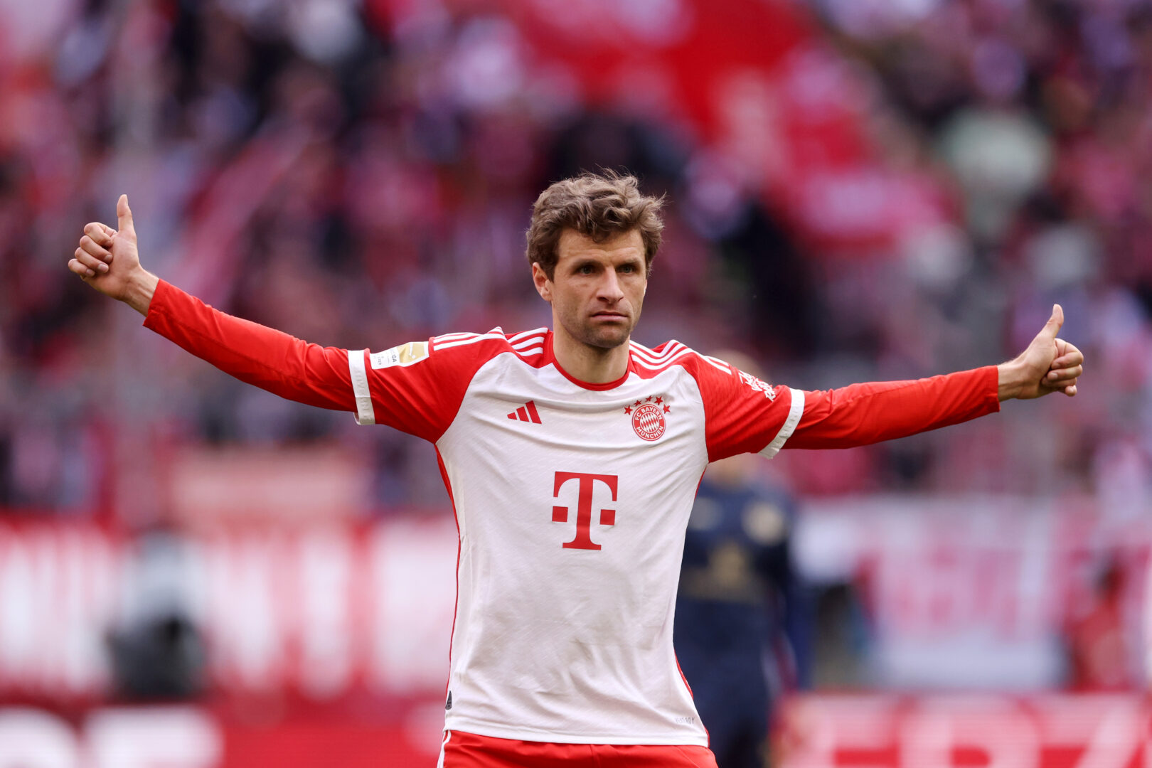 Thomas Müller mit seinem 700. Pflichtspiel für den FC Bayern.