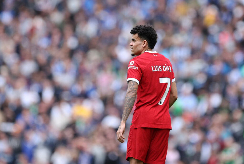 Luis Díaz im Trikot des FC Liverpool