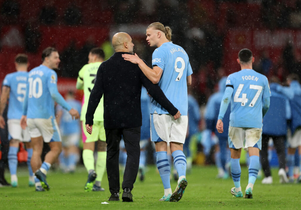 Pep Guardiola stärkt Erling Haaland den Rücken.