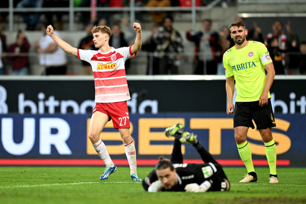 Dominik Kother erzielte den Ausgleichstreffer für den SSV Jahn Regensburg in der Relegation