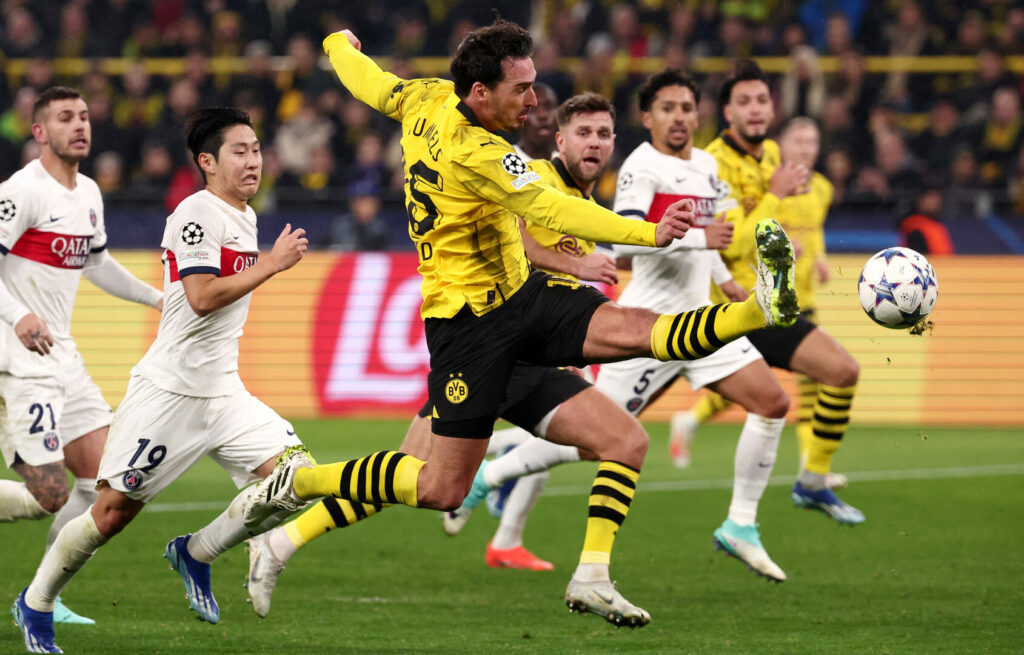 Champions League: Der große Wembley-Traum des BVB und das "neue" Paris St. Germain. Hier im Bild-Vordergrund: Mats Hummels