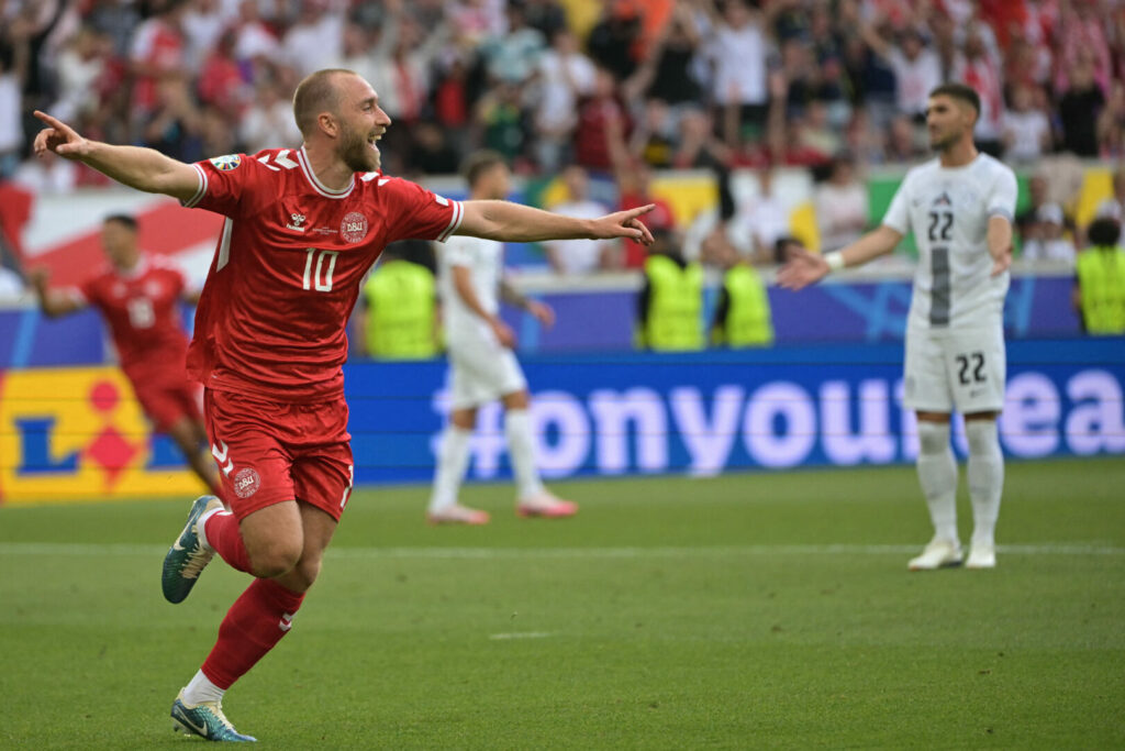 EM 2024: Christian Eriksen bringt Dänemark in Führung.