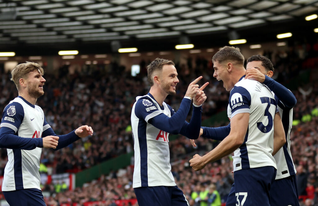 Tottenham jubelt gegen Manchester United