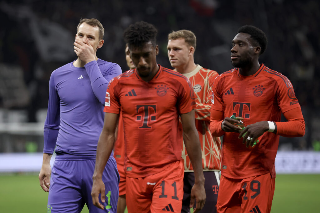 Bayern-Spieler nach dem Bundesliga-Spiel gegen Frankfurt