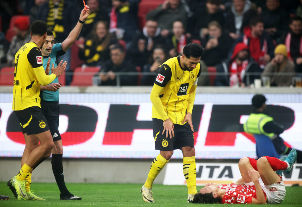 Der DFB hat BVB-Kapitän Emre Can nach seinen Foulspiel gegen den Mainzer Jae-Sung Lee für zwei Partien gesperrt.