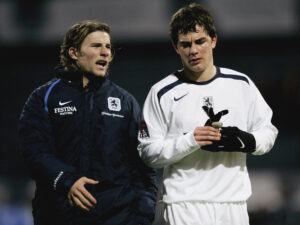 Daniel Baier und Marcel Schäfer während ihrer gemeinsamen Zeit bei 1860 München (2005)