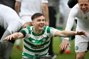 Kieran Tierney während seiner Zeit bei Celtic Glasgow (2019)