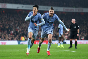 Heung-Min Son bejubelt das zwischenzeitliche 1:0.