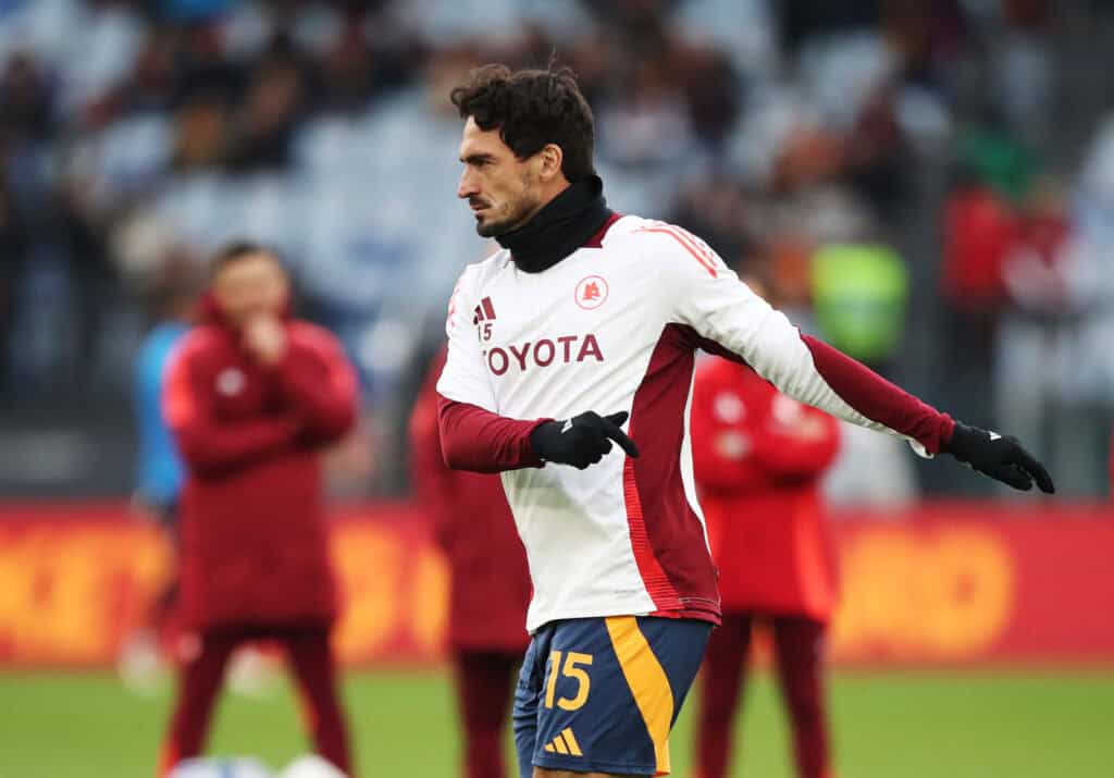 Mats Hummels beim Aufwärmen