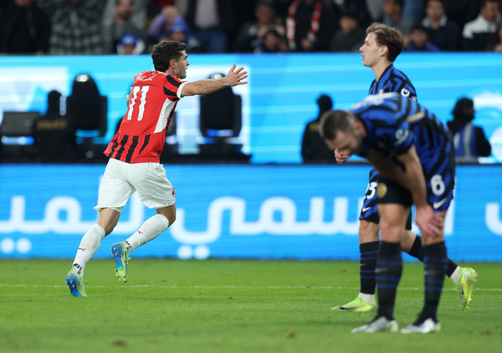 War entscheidend am 2:2 und 3:2 von Milan im Supercoppa-Finale gegen Inter Mailand beteiligt: Christian Pulisic (li.).