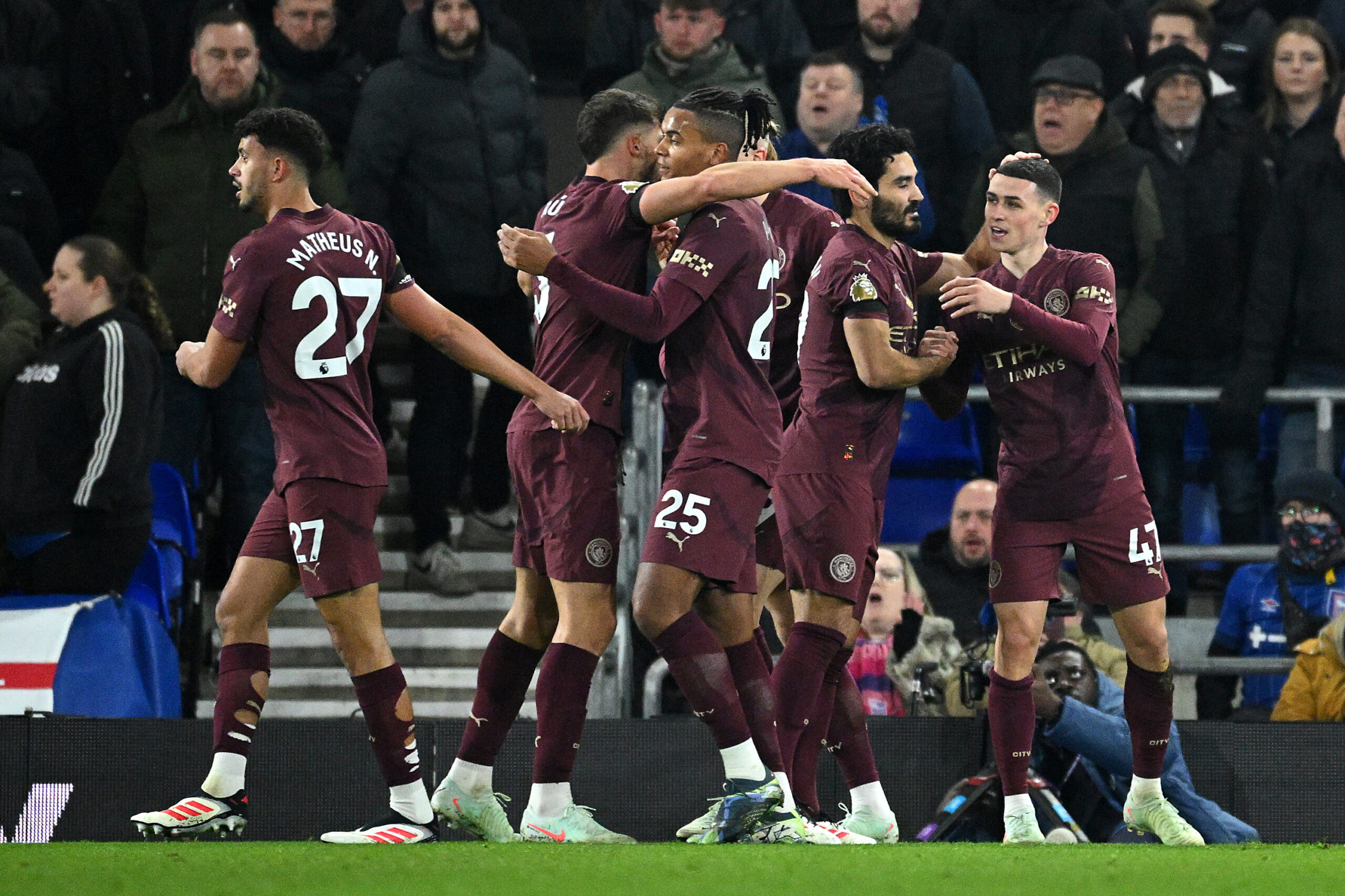 Manchester City mit Sechs-Tore-Gala bei Ipswich Town