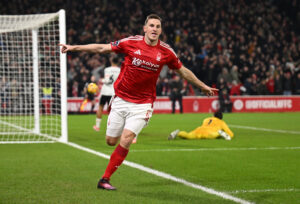 Liverpool Nottingham Forest - Chris Wood
