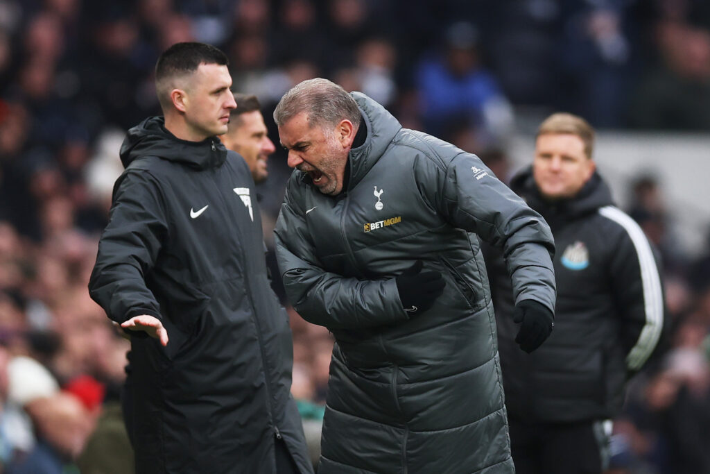 Spurs-Trainer Ange Postecoglou haderte mit der Schiedsrichterleistung.