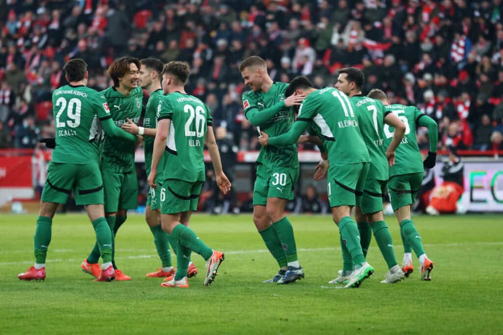 Gladbach gewann auch bei Union Berlin und darf nach oben schauen.