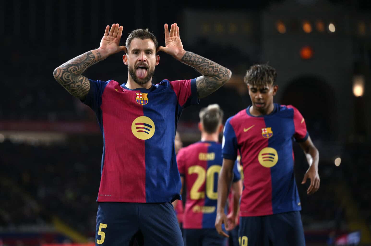 Barca: Inigo Martinez jubelt mit Yamal