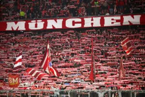 Die Südkurve des FC Bayern