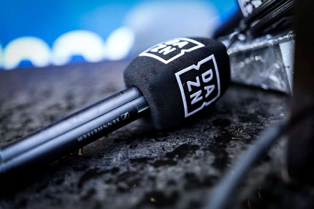 Ein Mikrofon von DAZN