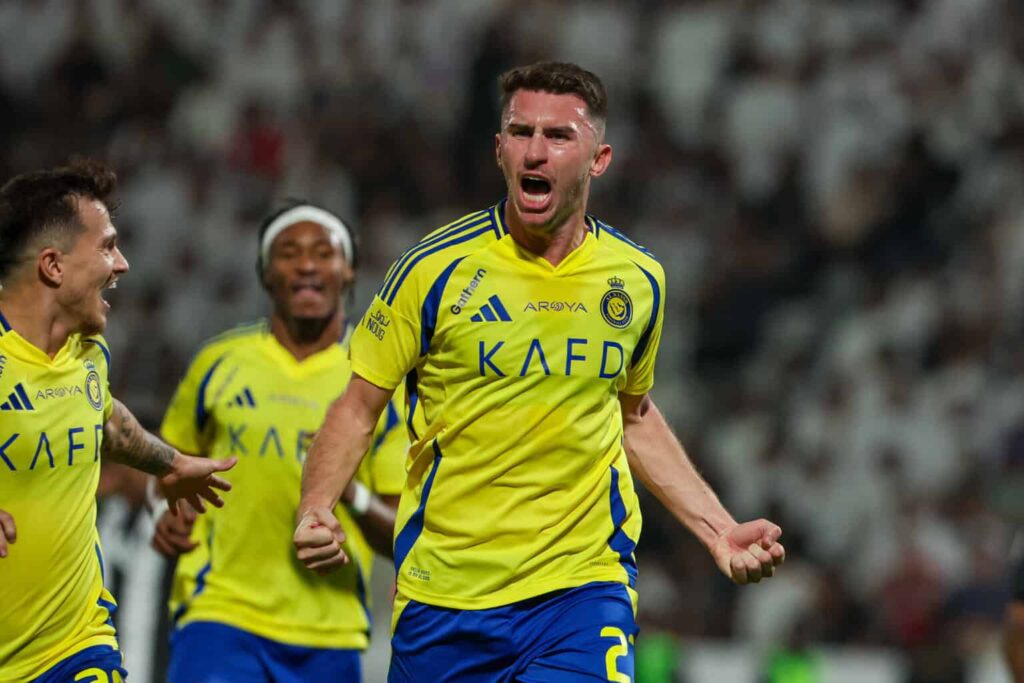 Aymeric Laporte jubelt