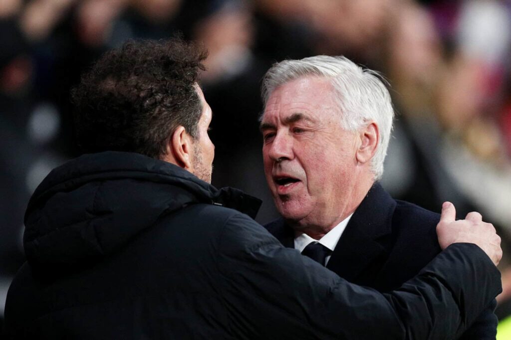 Carlo Ancelotti und Diego Simeone beherzigen sich