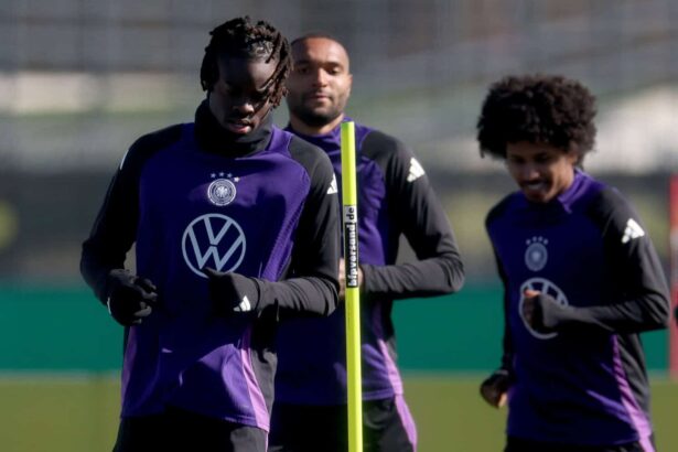 Yann Aurel Bisseck im DFB-Training