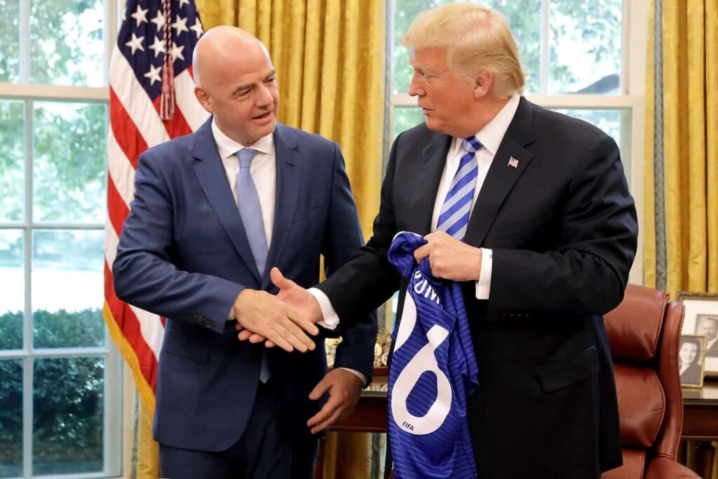 Gianni Infantino, Donald Trump