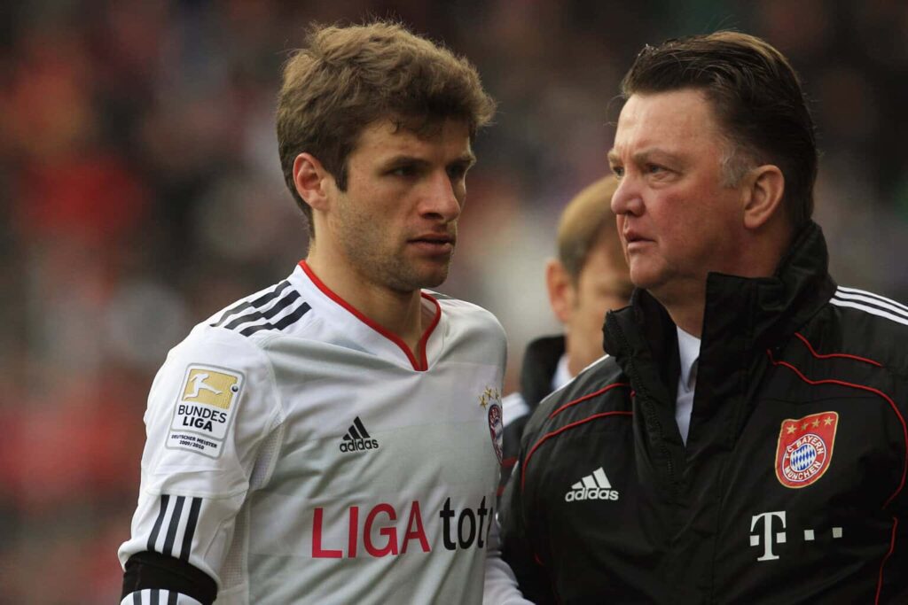 Thomas Müller und Louis van Gaal (2011)