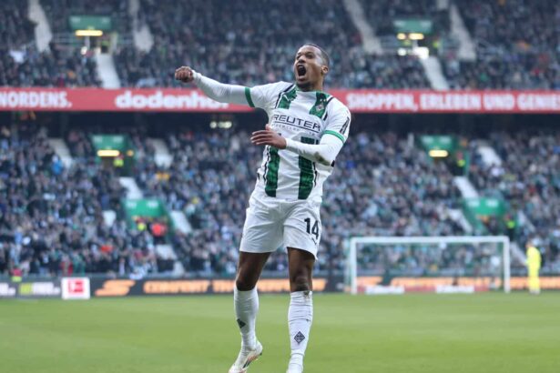 Alassane Plea jubelt