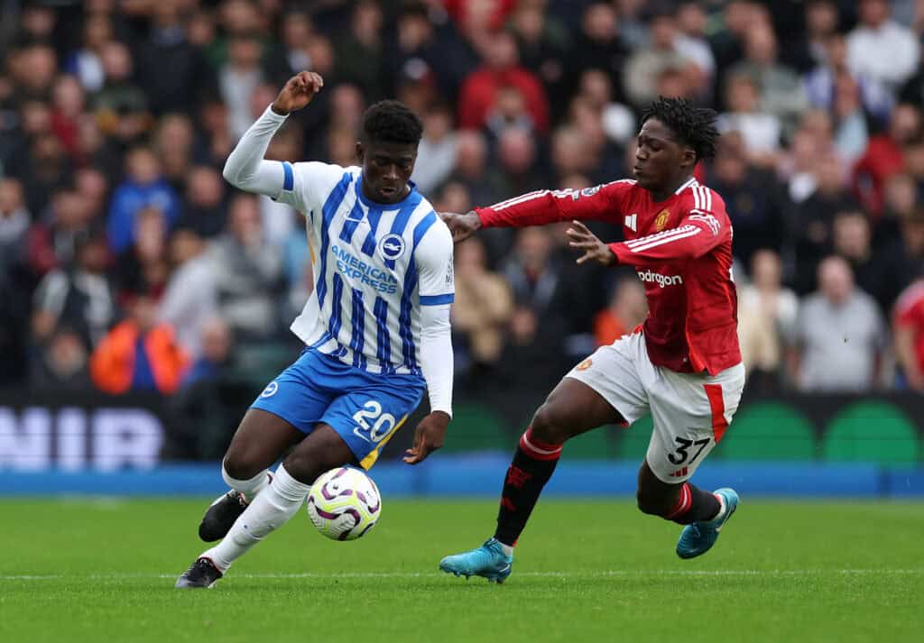 Carlos Baleba wird bei Manchester United gehandelt.