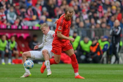 Jonathan Burkardt und Harry Kane, Bundesliga
