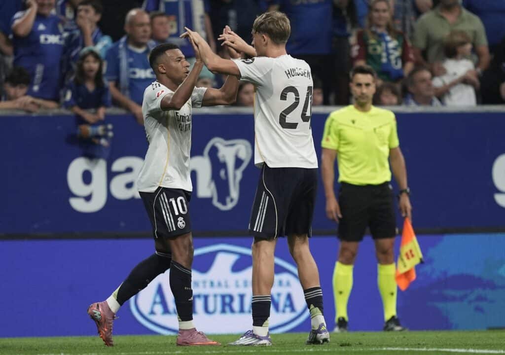 Kylian Mbappé brachte Real Madrid bei Real Oviedo auf die Siegerstraße.
