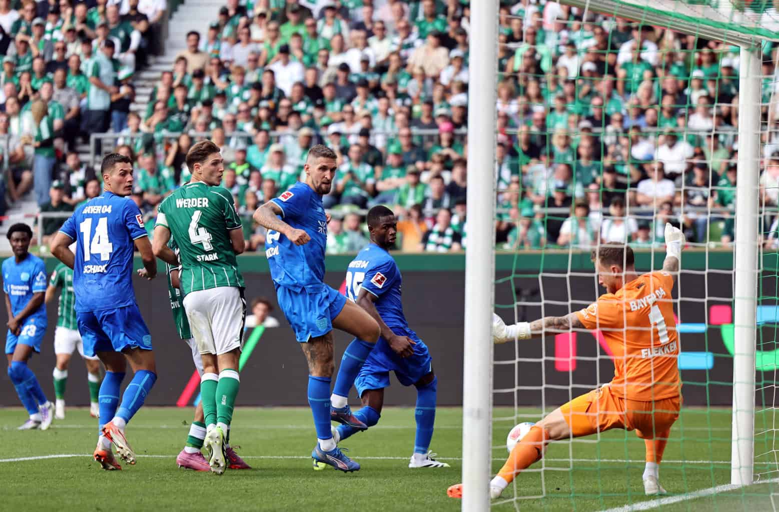 Werder Bremen gegen Bayer 04 Leverkusen