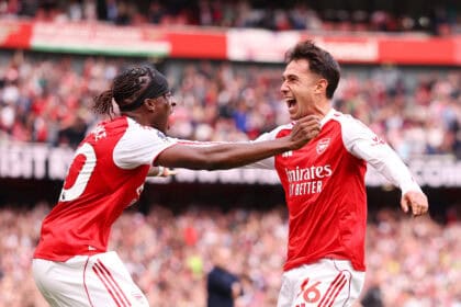 Noni Madueke und Martin Zubimendi, Arsenal