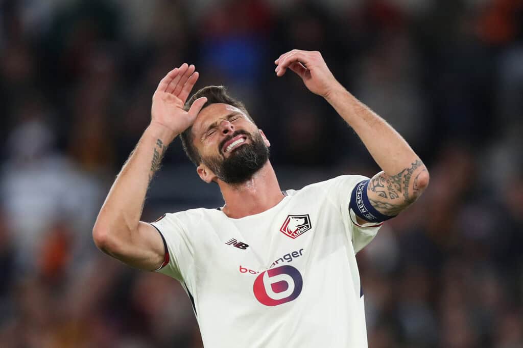 Oliver Giroud ärgert sich