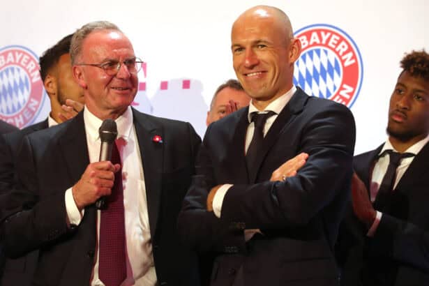 Karl-Heinz Rummenigge und Arjen Robben