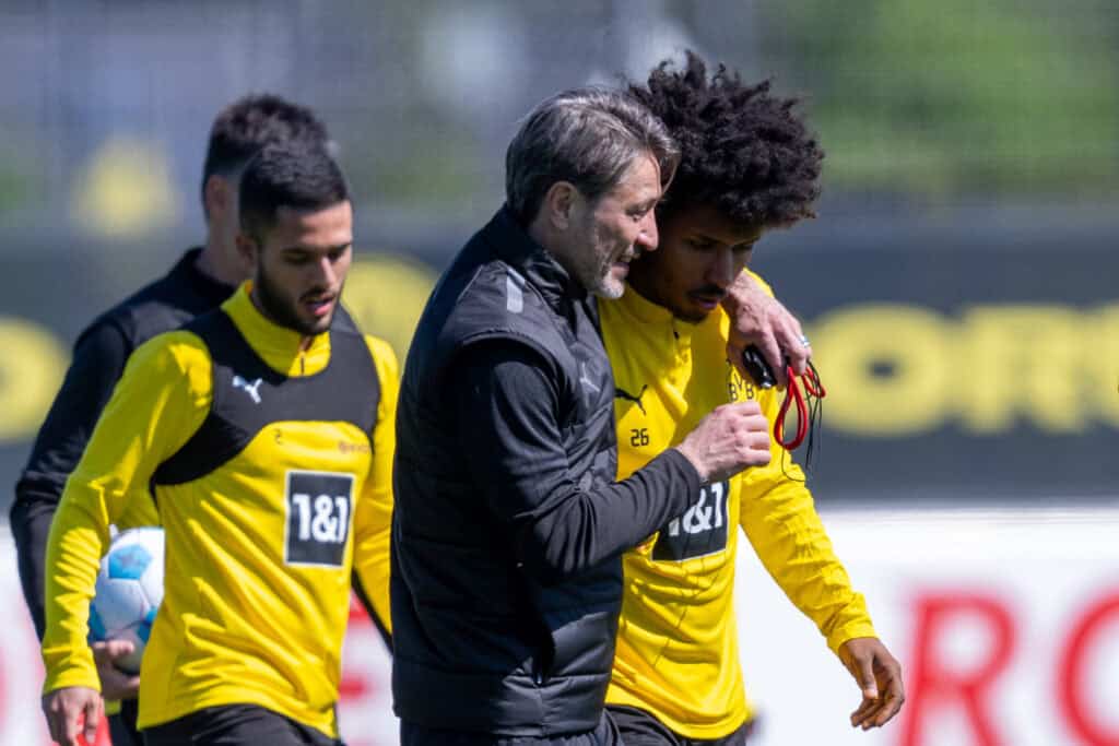Niko Kovac und Karim Adeyemi