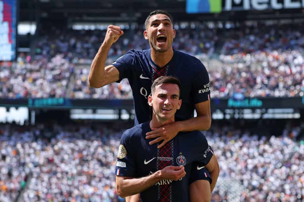 Ex-Real-Star Achraf Hakimi und Fabian Ruiz