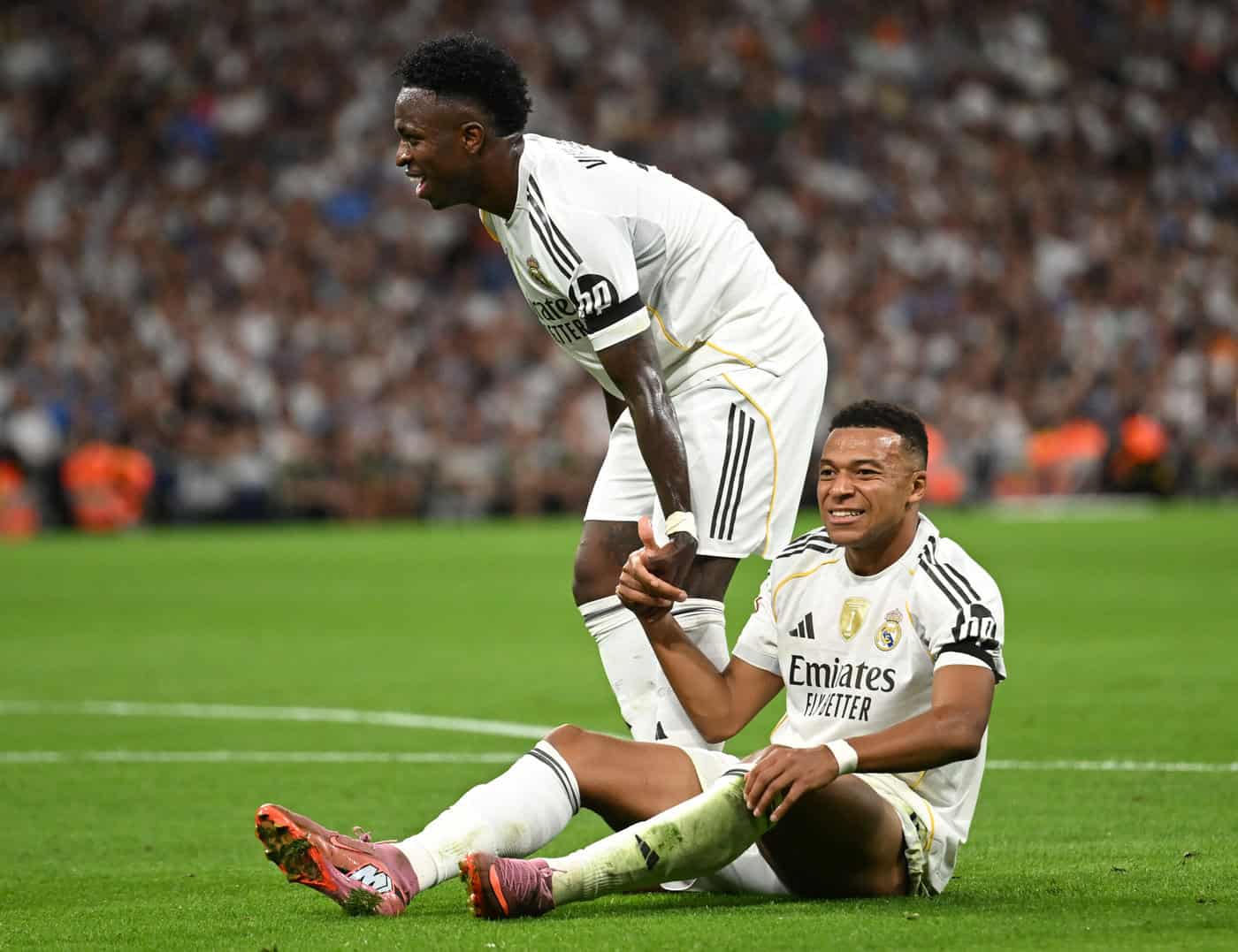 Vinicius Jr. und Kylian Mbappe
